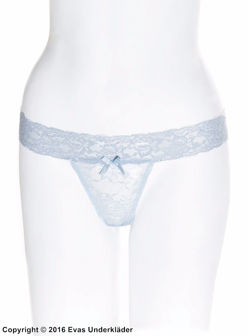 Thong, stretch lace